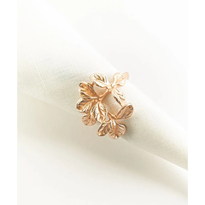 Кольцо для салфеток Hom-me, цинк, радиус 6 см, розовое/золотистое