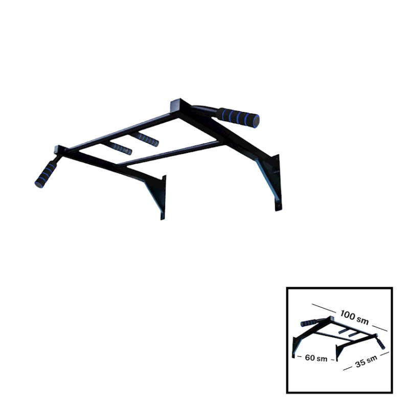 Divarüstü turnik 202022000032, 35x60x100 sm, qara