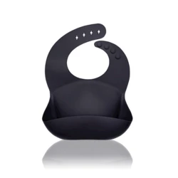 Нагрудник Petite&Mars 706112, 6+ мес, силикон, черный Нагрудник Petite&Mars 706112, 6+ мес, силикон, черный