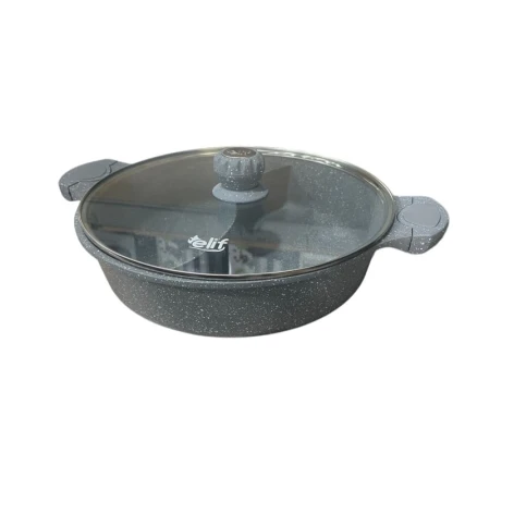 Сковородка Elif EL71532_boz, 32 см, гранит, серая Сковородка Elif EL71532_boz, 32 см, гранит, серая