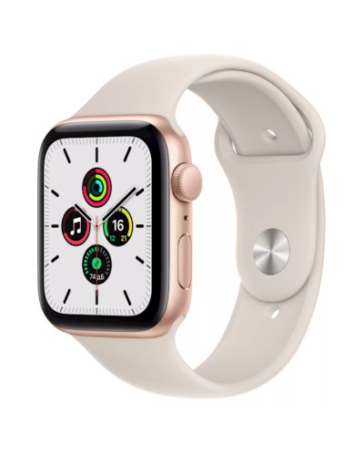 Ağıllı-saat Apple Watch SE GPS 40mm Gold Aluminum Case with Starlight Sport Band (MKQ03LL/A)