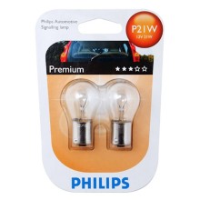 Avtomobil üçün lampa Philips P-12498B2 12V P21W BA15s, 2 əd