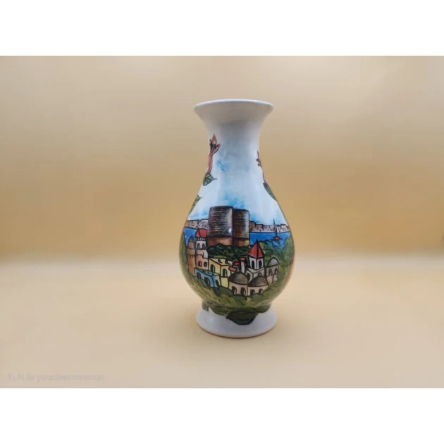 Ваза Бакинский Пейзаж, керамика, 19 см Ваза Бакинский Пейзаж, керамика, 19 см