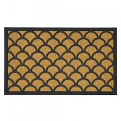 Коврик придверный Lako Bali S11232, 45x75 см, полипропилен, бежевый/черный Коврик придверный Lako Bali S11232, 45x75 см, полипропилен, бежевый/черный