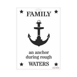 Трафарет Cadence AS Stencil AS-604 Family, А4, 21х29.7 см