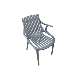 Стул Daim Plastic Monaco MyGardenBaku_017, пластик, серый