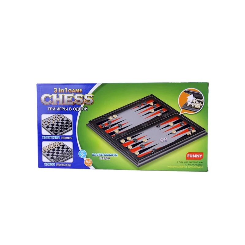 Masaüstü oyun 3142, Şahmat + dama + nərd (3-ü 1-də)
