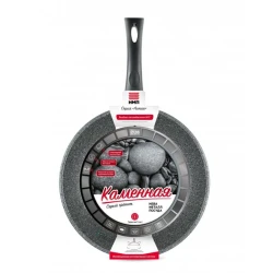 Сковородка Нева Металл Каменная Серый Гранит 19128, 28 см, алюминий, серый