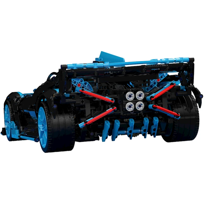 Автомобиль-конструктор Kbox 10211B, 3588 элементов, 14+ лет, синий/черный