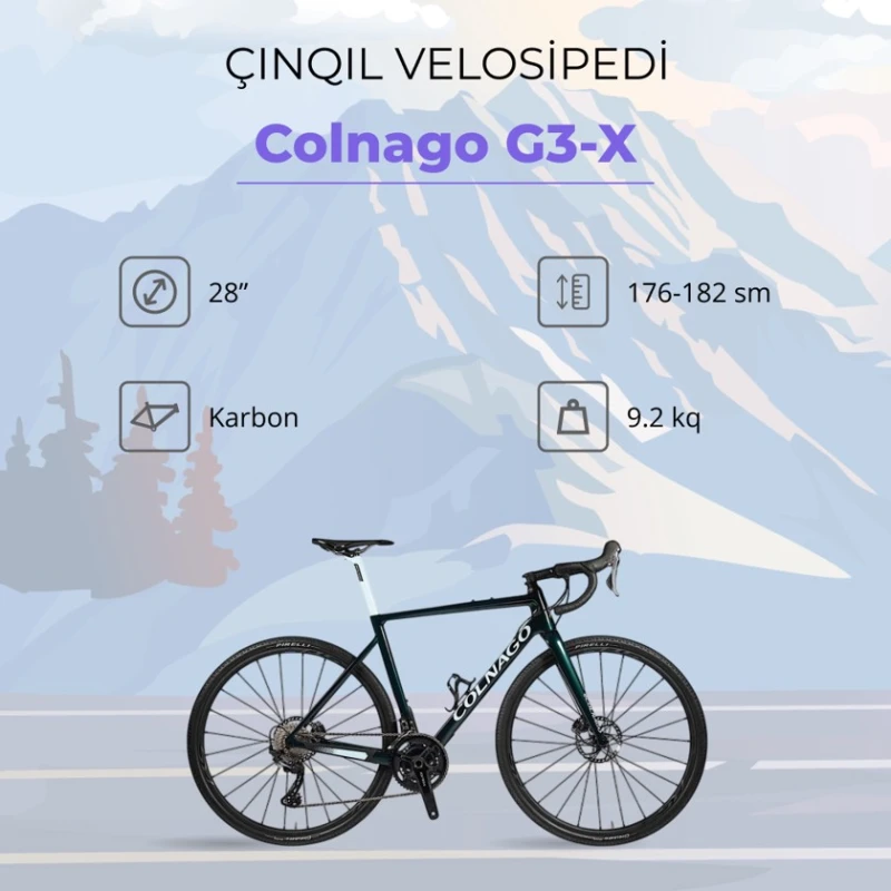 Velosiped Colnago G3-X, qara