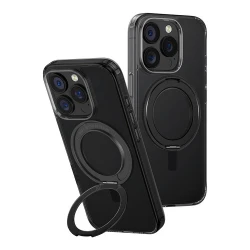 Çexol Uniq Swivix Rotating Kickstand Apple iPhone 16 Pro üçün Black