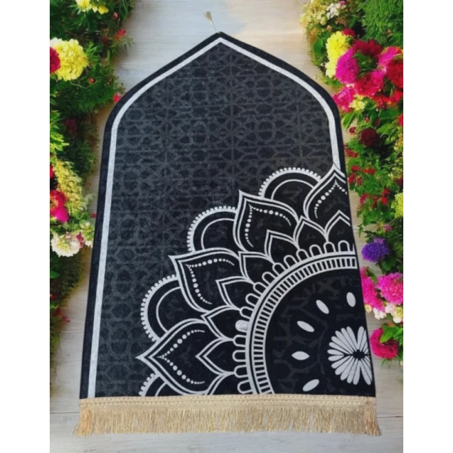 Коврик для намаза 5102026, черно/белый Коврик для намаза 5102026, черно/белый