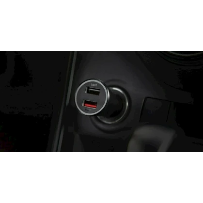 Автомобильное зарядное устройство USB Xiaomi Mi 37W Dual Port Car Charger CC06ZM Black Автомобильное зарядное устройство USB Xiaomi Mi 37W Dual Port Car Charger CC06ZM Black