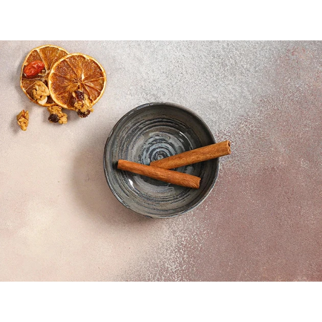 Салатница Porland Stoneware Vintage, керамогранит, зеленый, 10 см