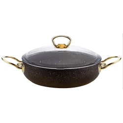 Сотейник Öncü Gold Karnıyarık SAAS-ONDQG30M4, гранит, черный, 30 см