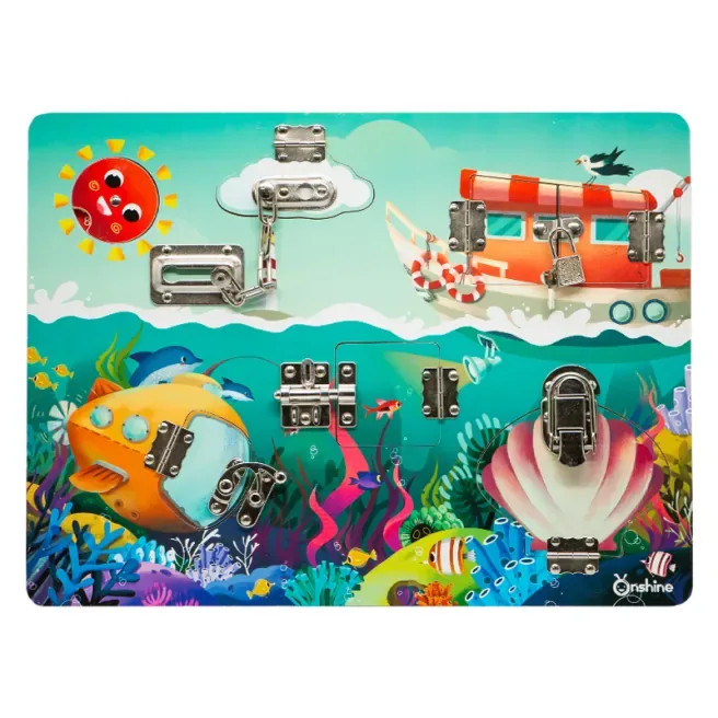 Бизиборд Underwater World TNWX-7482, 29.5x1x39 см Бизиборд Underwater World TNWX-7482, 29.5x1x39 см