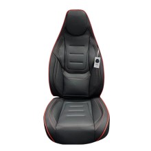 Oturacaq üçün çexol koja model, qara/qırmızı kant - avto858