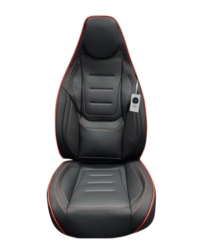 Oturacaq üçün çexol koja model, qara/qırmızı kant - avto858