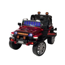 Uşaq elektrik avtomobili Jeep 9188 Rubi, qırmızı