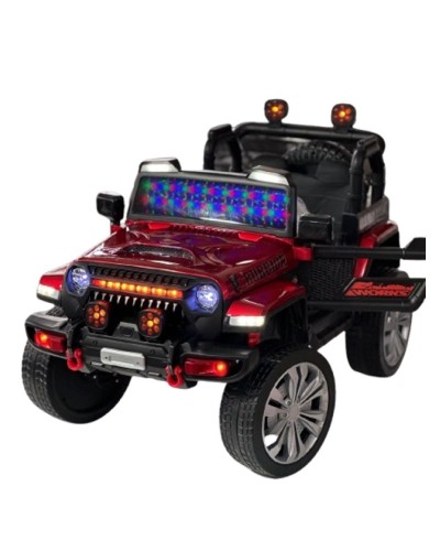 Uşaq elektrik avtomobili Jeep 9188 Rubi, qırmızı