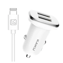 Автомобильное зарядное устройство Kaku KSC-318 with Lightning White Автомобильное зарядное устройство Kaku KSC-318 with Lightning White