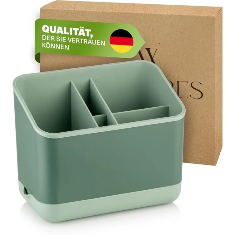 Сушилка для столовых приборов Viwares, пластик, зеленый, 9.7х16.5х13.6 см Сушилка для столовых приборов Viwares, пластик, зеленый, 9.7х16.5х13.6 см