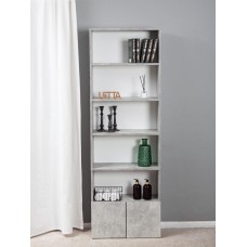 Stellaj Letta Grey LDSP, boz, 181х24х60 sm