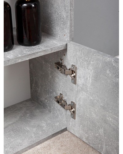 Stellaj Letta Grey LDSP, boz, 181х24х60 sm