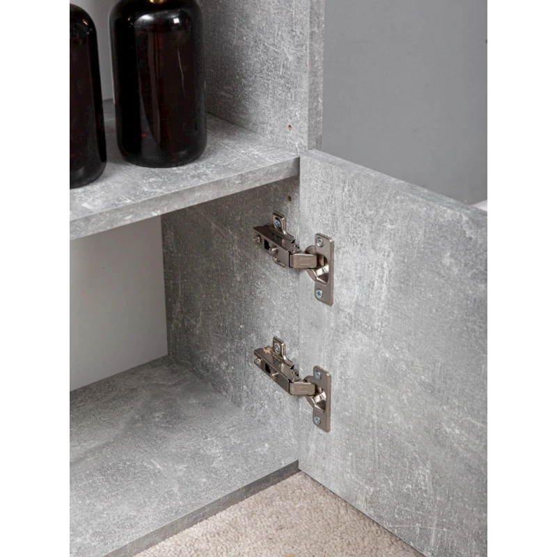 Стеллаж Letta Grey ЛДСП, серый, 181х24х60 см Стеллаж Letta Grey ЛДСП, серый, 181х24х60 см