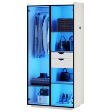 Şkaf Art Mebel Art-80-18, LDSP, ağ, 50x80x210 sm