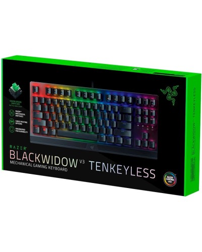 Klaviatura Razer BlackWidow V3 TKL Green Switch Black (RZ03-03490700-R3R1)