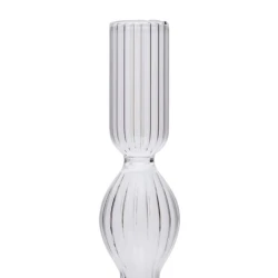 Подсвечник Hom-me 26х9 см, стекло, прозрачный