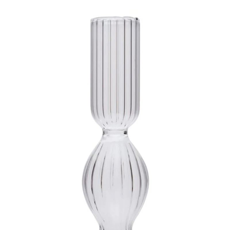 Şamdan Hom-me 26х9 sm, şüşə, şəffaf Şamdan Hom-me 26х9 sm, şüşə, şəffaf