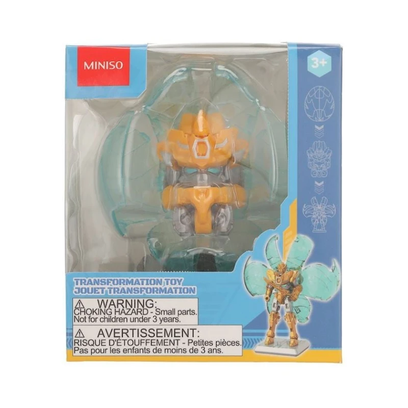 Трансформер Miniso 660628, оранжевый, 12x10.5x7.5 см, 3+ года