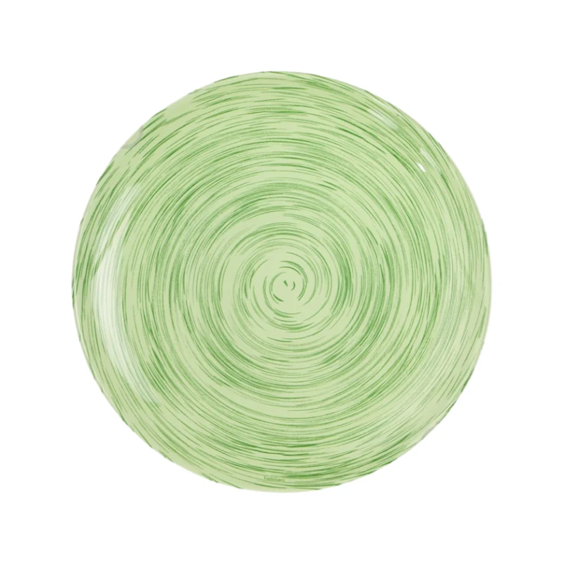 Тарелка Luminarc Stonemania Pistache, 20.5 см, стекло, зеленая Тарелка Luminarc Stonemania Pistache, 20.5 см, стекло, зеленая