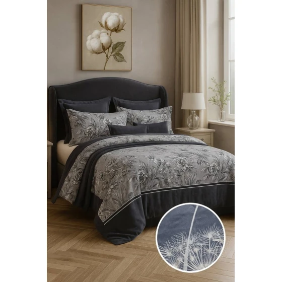 Комплект постельного белья Luxe Cotton, односпальный, простыня 180x240, пододеяльник 160x220, наволочка 50x70