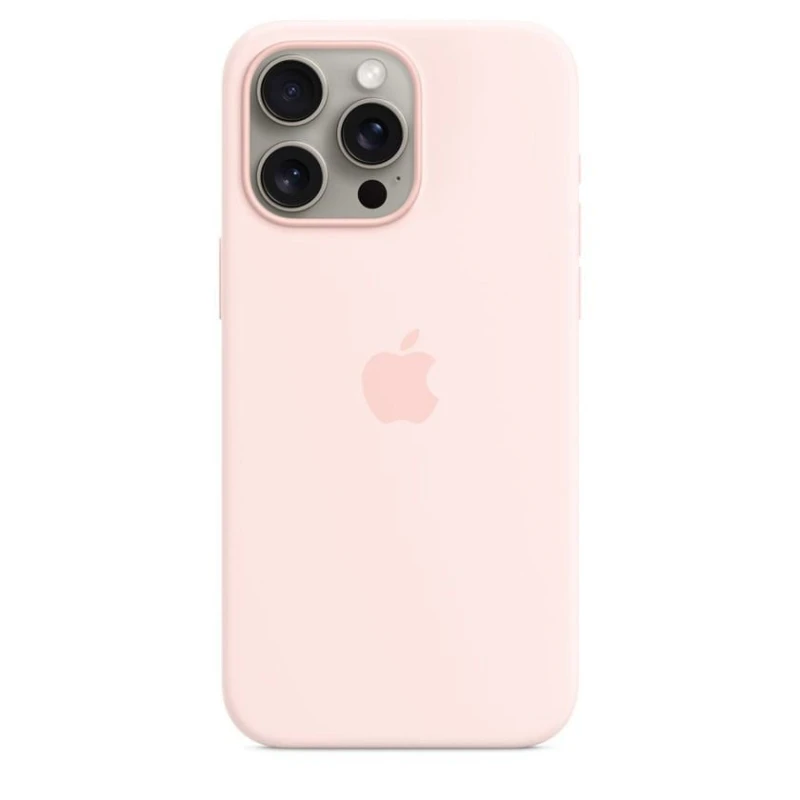 Telefon üçün çexol Apple 16 Pro light Pink Silicone