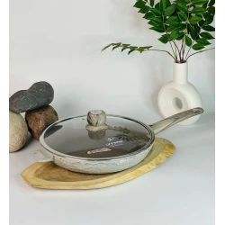 Сковородка Life Smile LF-SM-001, гранит, бежевая, 32 см Сковородка Life Smile LF-SM-001, гранит, бежевая, 32 см