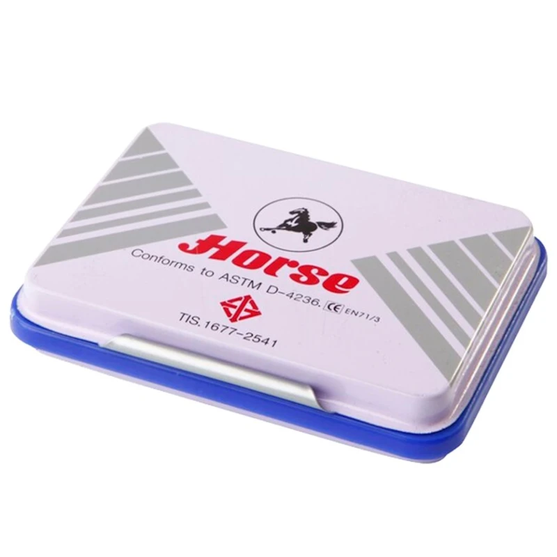 Ştempel yastıq Horse, göy