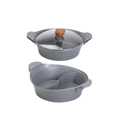 Tava MGC, qranit, boz, 32 sm