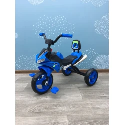 Uşaq üçtəkərli velosiped AZR0000 qara mavi 1-5 yaş