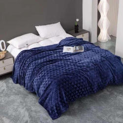 Pled Kenzo SHA-00004545, bambuk, göy, 200x230 sm