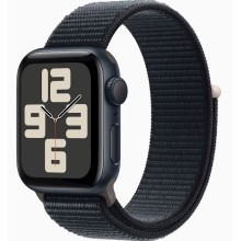 Ağıllı saat Apple Watch SE GPS 40mm Midnight Aluminium Case with Midnight Sport Loop (MRE03QI/A)