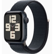 Ağıllı saat Apple Watch SE GPS 40mm Midnight Aluminium Case with Midnight Sport Loop (MRE03QI/A)