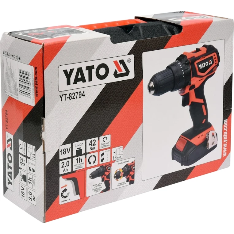 Дрель-шуруповерт Yato YT-82794