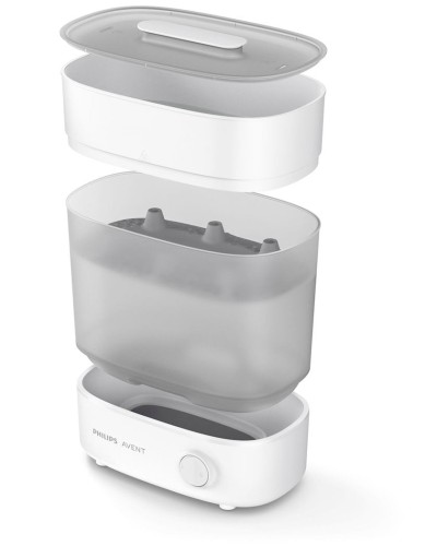 Sterilizator Philips Avent 650 W, polipropilen, ağ, 304x183x359 mm