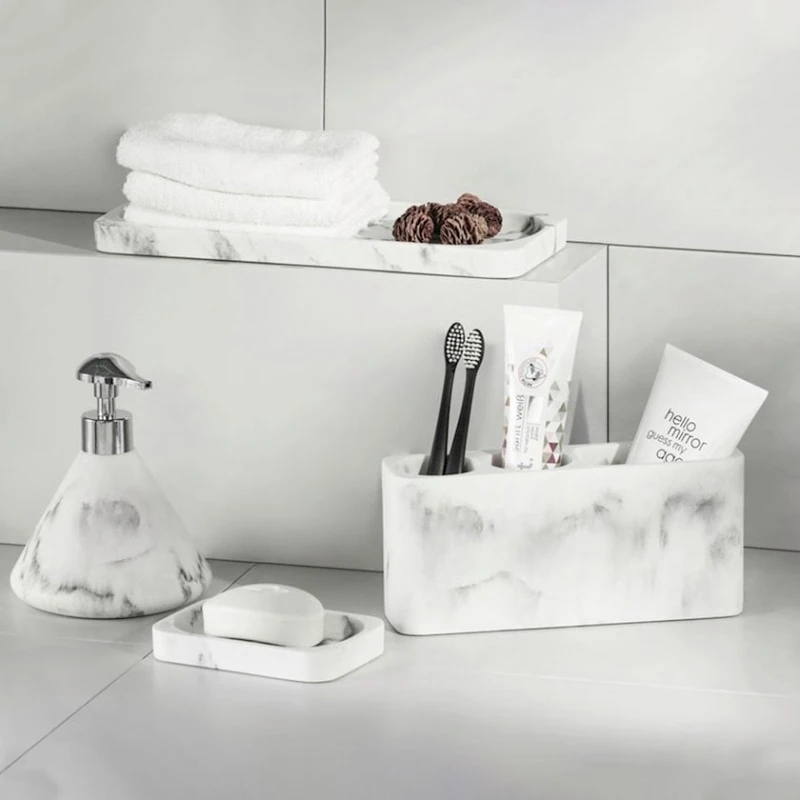 Декоративный поднос Wenko Desio, 30x11x2 см, полирезин, белый/серый Декоративный поднос Wenko Desio, 30x11x2 см, полирезин, белый/серый