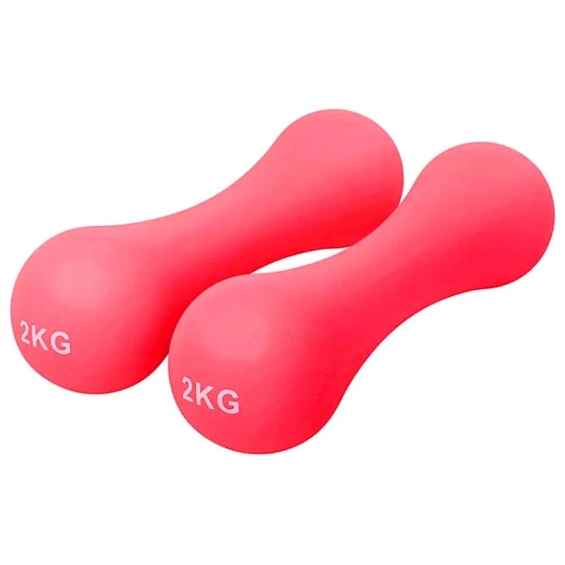 Неопреновый набор гантелей, 2 кг, 2 шт, товар в ассортименте Неопреновый набор гантелей, 2 кг, 2 шт, товар в ассортименте