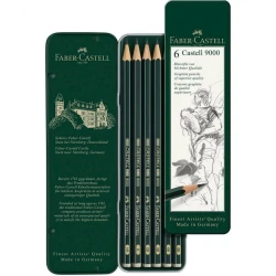 Графитовый карандаш Faber-Castell Castell 9000, HB, зеленый Графитовый карандаш Faber-Castell Castell 9000, HB, зеленый