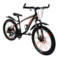 Velosiped smr473, alüminium, qara, 24